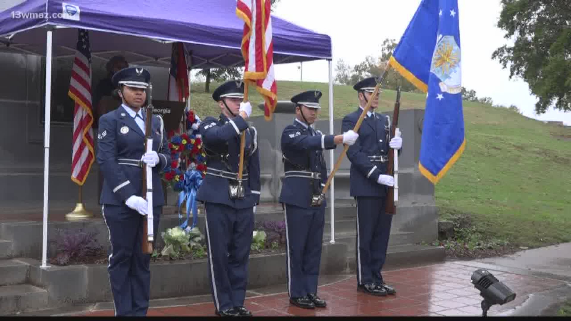 Veterans honored in ceremony at Coleman Hill