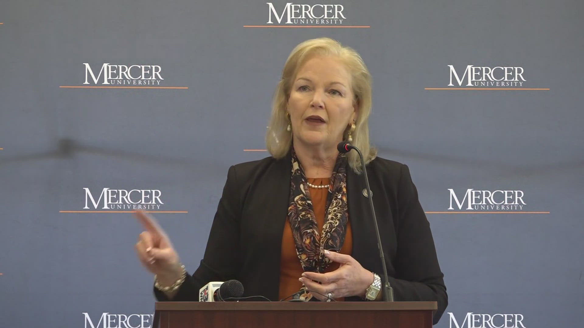 WATCH: New Mercer President Penny Elkins holds first press conference ...