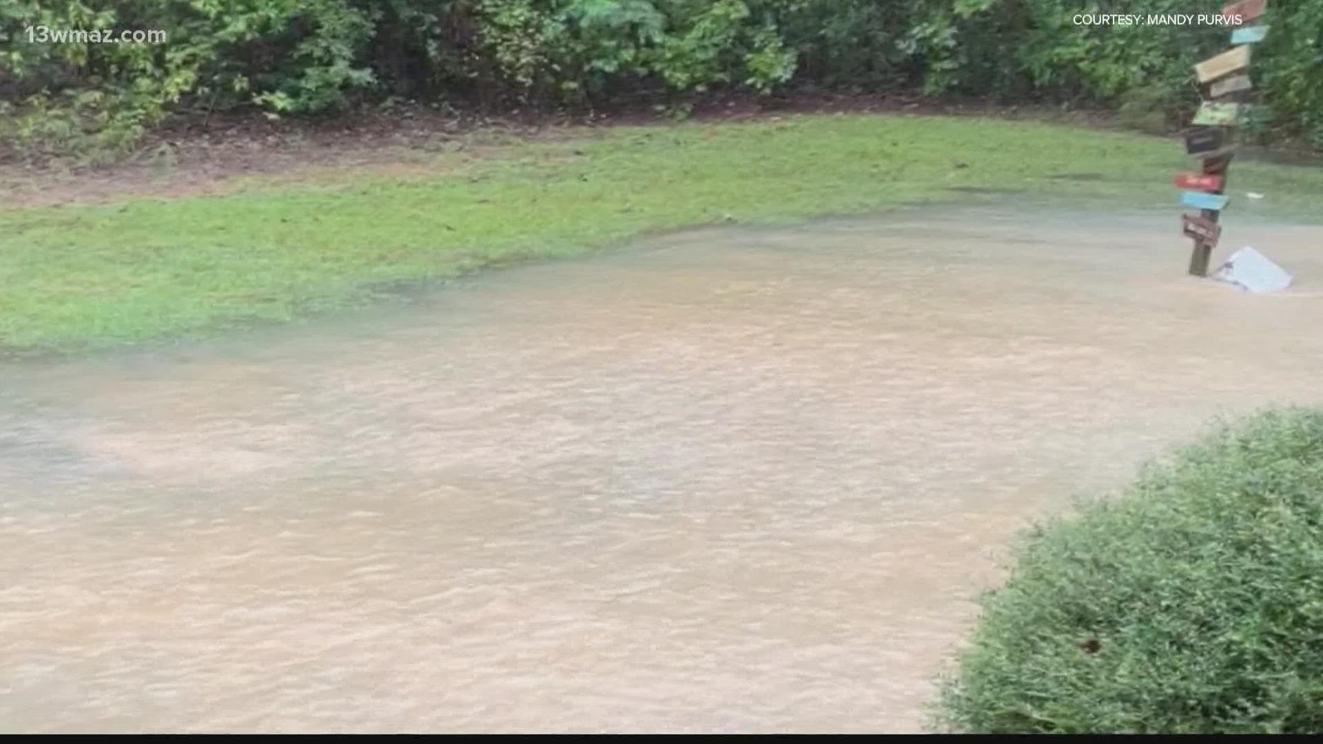 Water running through a south Bibb County backyard after a storm is a common issue in the area, and the Macon Water Authority already has some solutions.