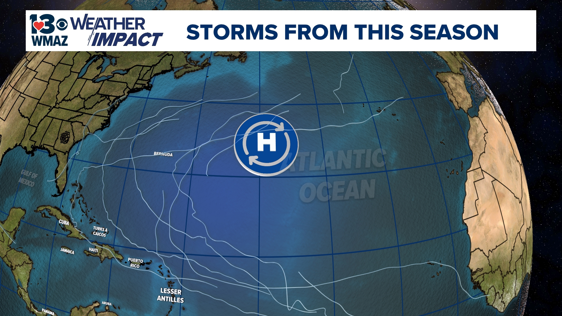 No hurricanes have made landfall so far this year. That's a first