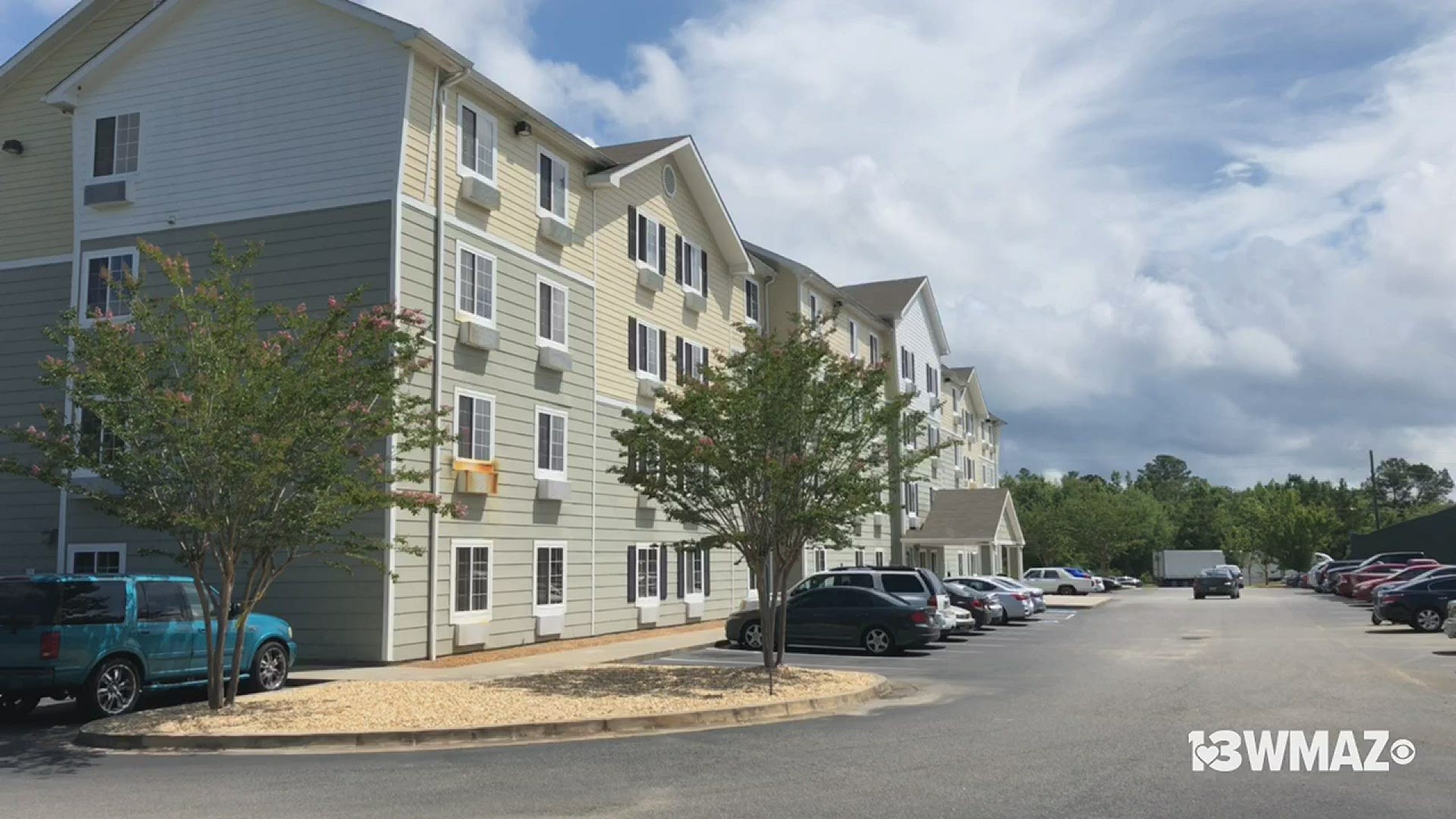 The Bibb County Sheriff's Office said it happened at the Wood Spring Suites at 4949 Harrison Road around 5 p.m., according to a news release.