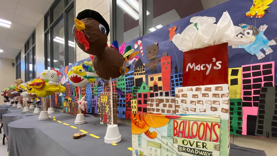 Langston Road Elementary School in Perry does 'Macy's parade'