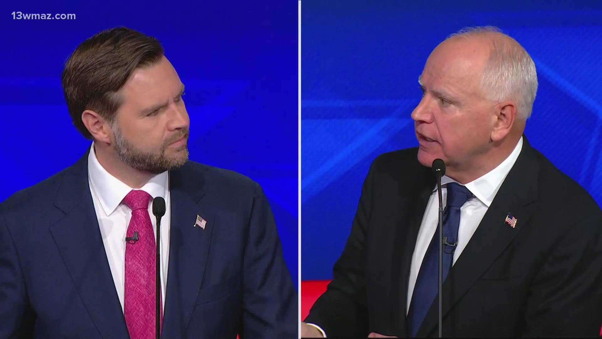 Tim Walz and JD Vance on Tuesday went after each other's running mates in a fairly civil vice presidential debate