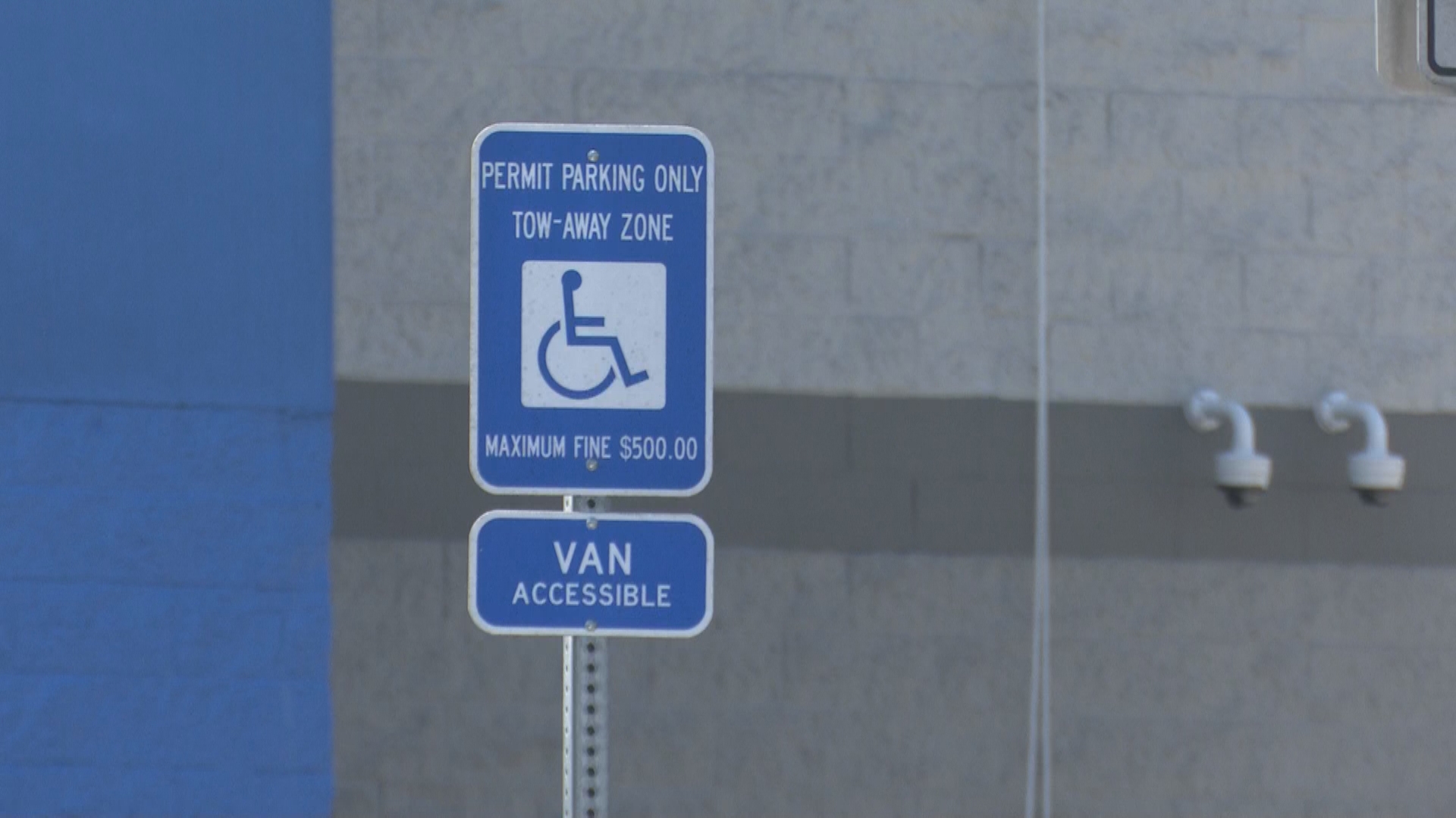 Disabled parking permits are registered with a person, not a vehicle. The person registered to the permit must be in the car or driving the vehicle when you park.