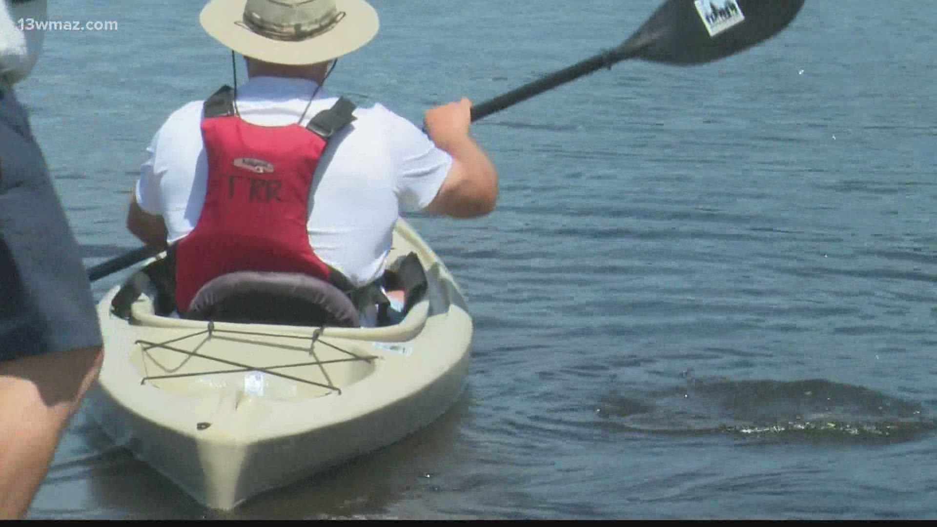 The local chapter of Team River Runner provides kayaks free of charge to veterans and their families