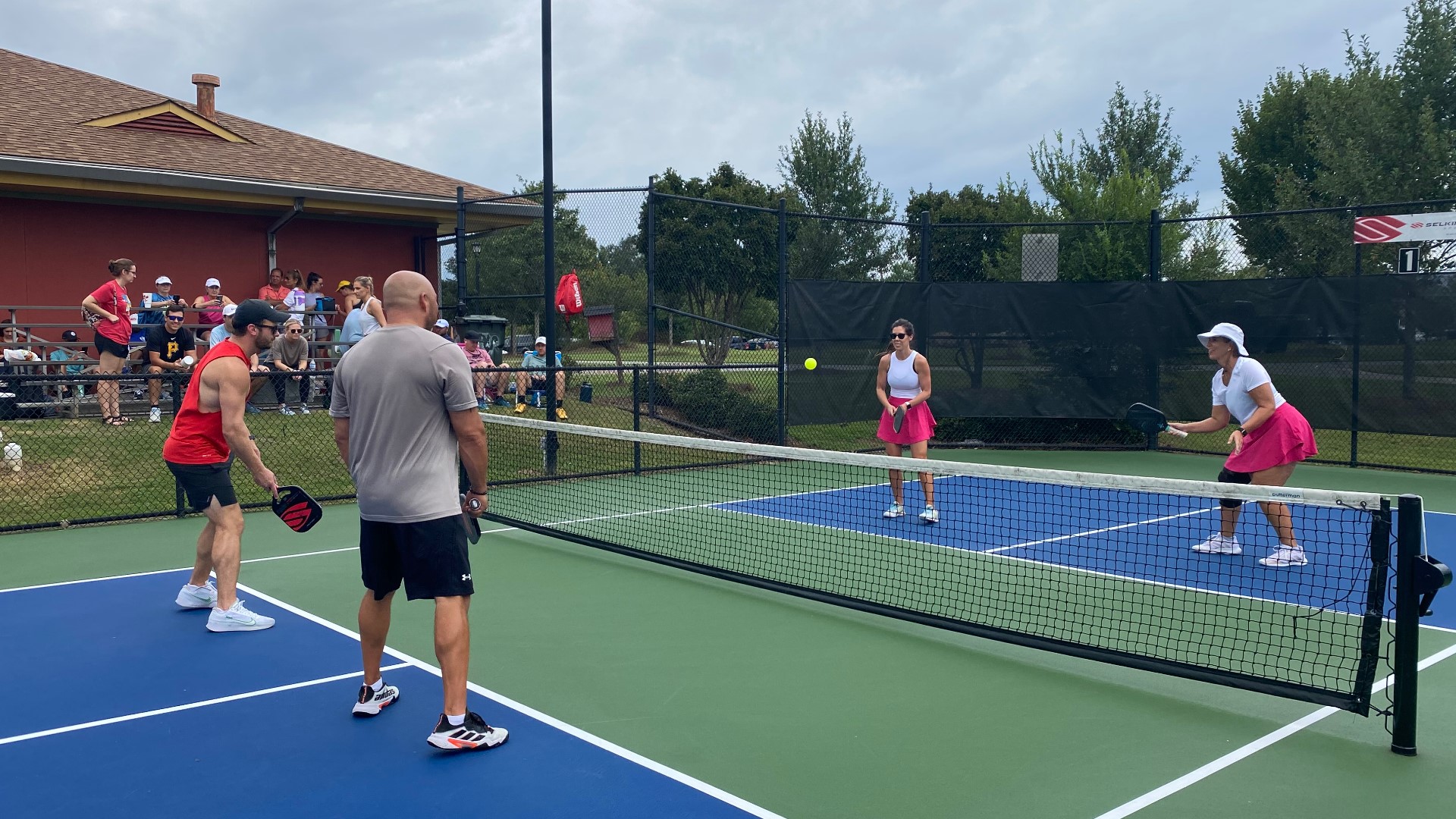 Over 450 players came to play pickleball here in Macon.