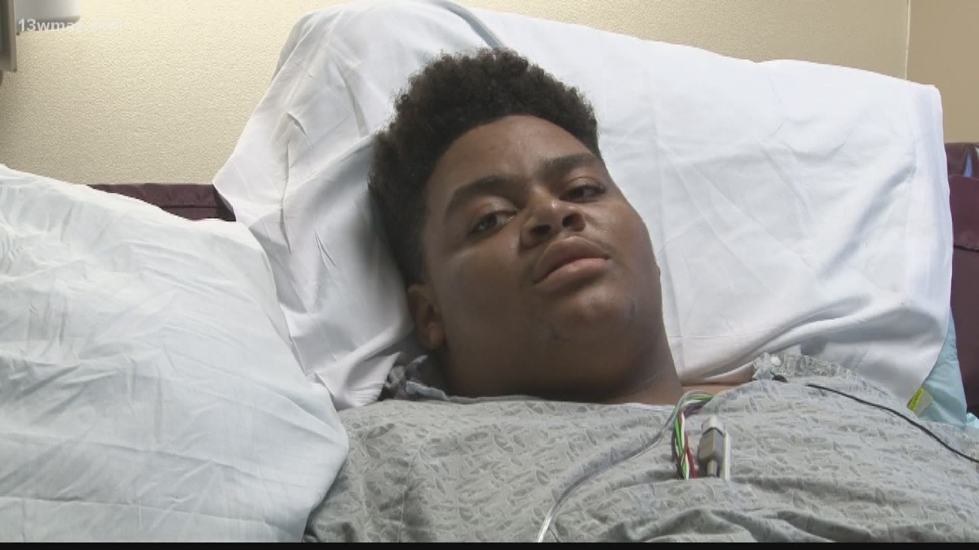 John Milledge Academy football player Willie Scott III is recovering after a car accident put him in the hospital nearly two weeks ago with severe injuries, but the teen says he won't let that wreck destroy the next stage of his life.