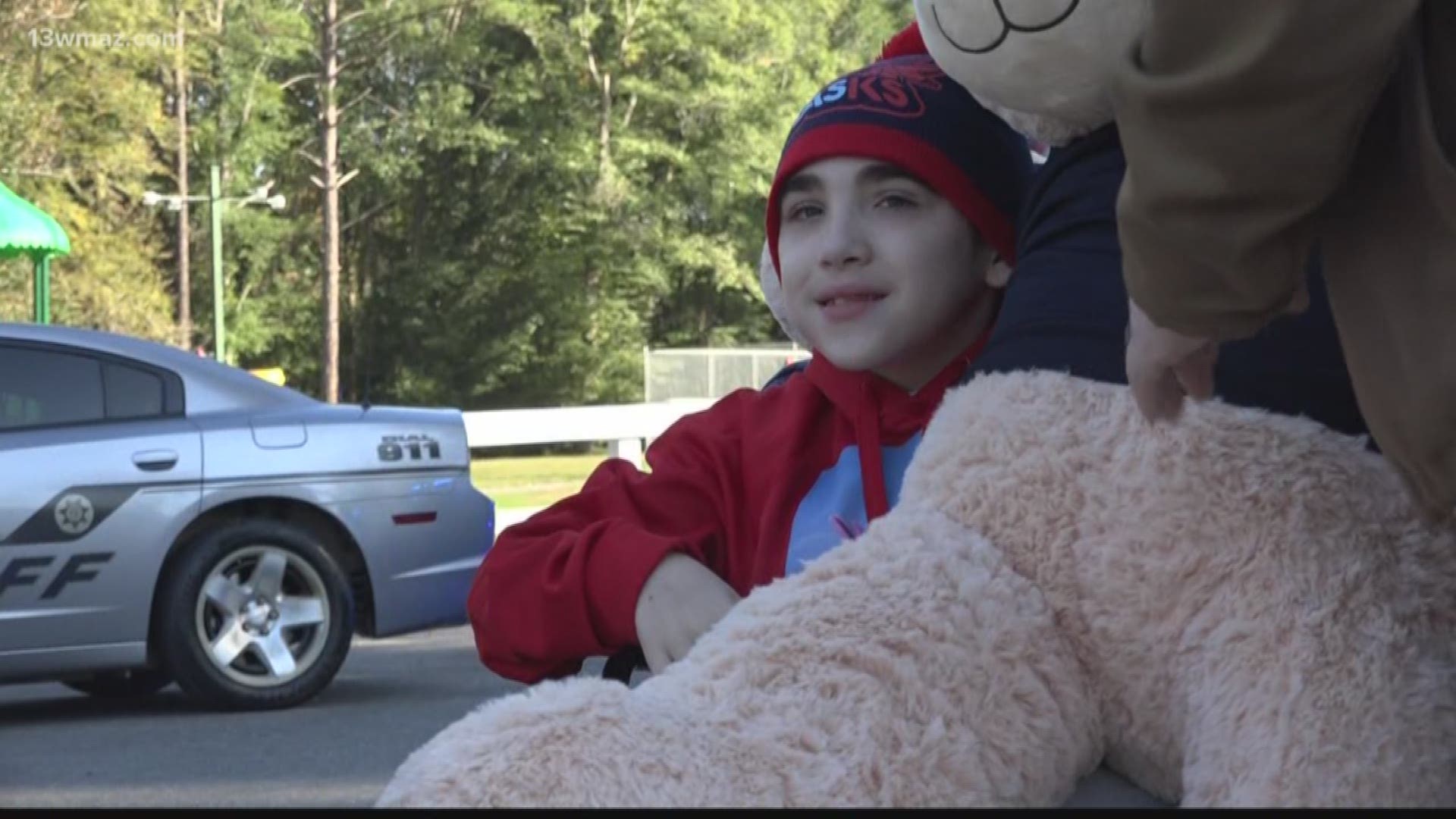 11-year-old Mason Ring is battling cancer, and he collects law enforcement patches. On Saturday, local law enforcement came together to help grow his collection.