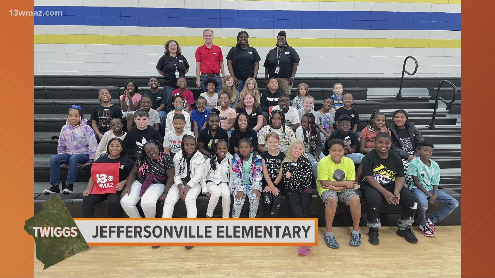 Meteorologist Alex Forbes visited with the 4th graders at Jeffersonville Elementary in Twiggs County.