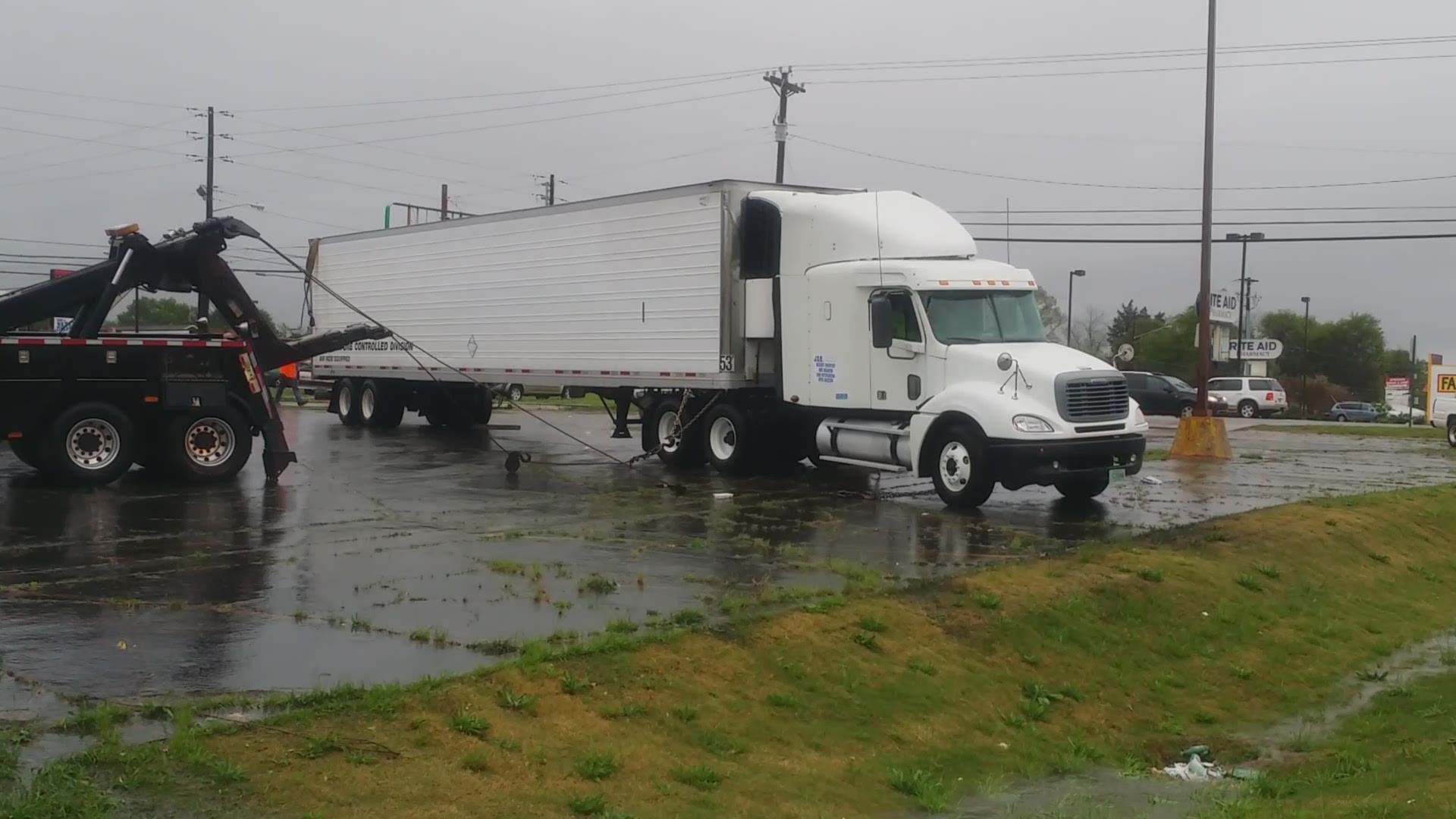 From downed trees, overturned tractor trailer, and property damage, Warner Robins was hit hard by strong storms Friday.