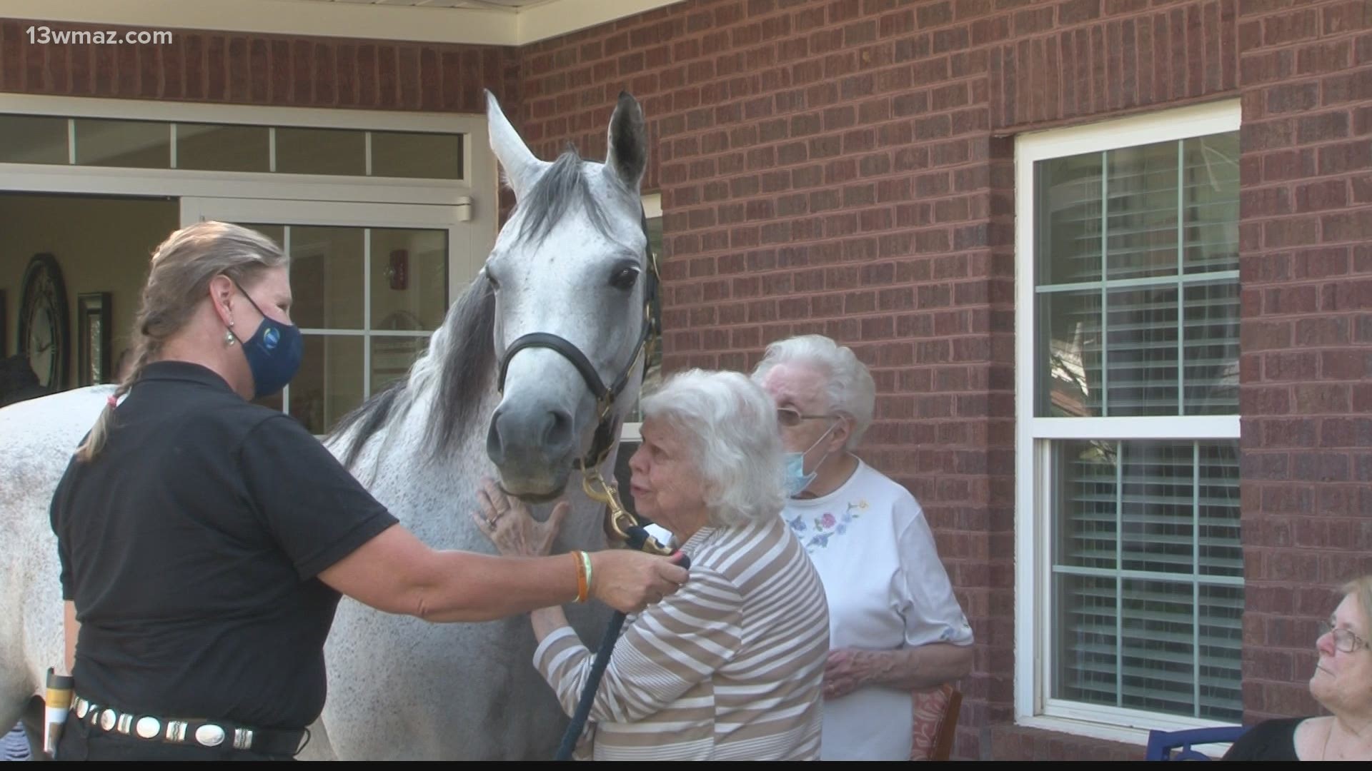 Residents at Summer's Landing in Warner Robins spent their day with Lily, a therapy horse