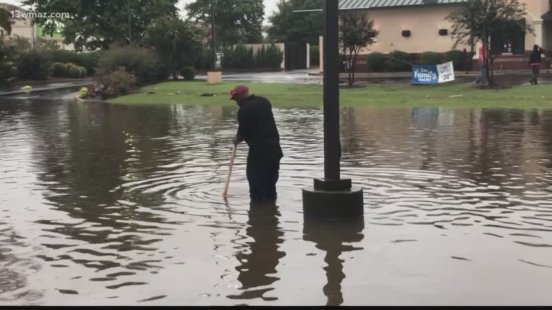 The remnants of Hurricane Sally passed through Central Georgia Thursday morning bringing several inches of rain in just a few hours.