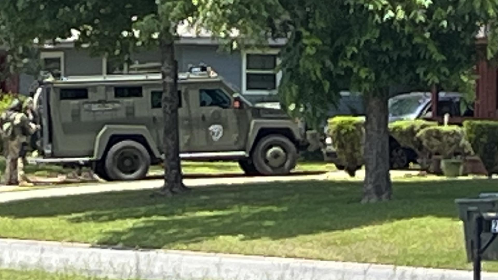 The SWAT team is on the scene
