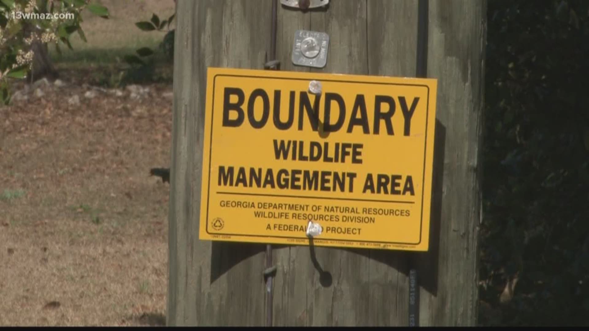 David O'Leary found out that Georgia's Department of Natural Resources opened land for big game hunting when he came home to find a man posting boundary limit signs right outside of his property.