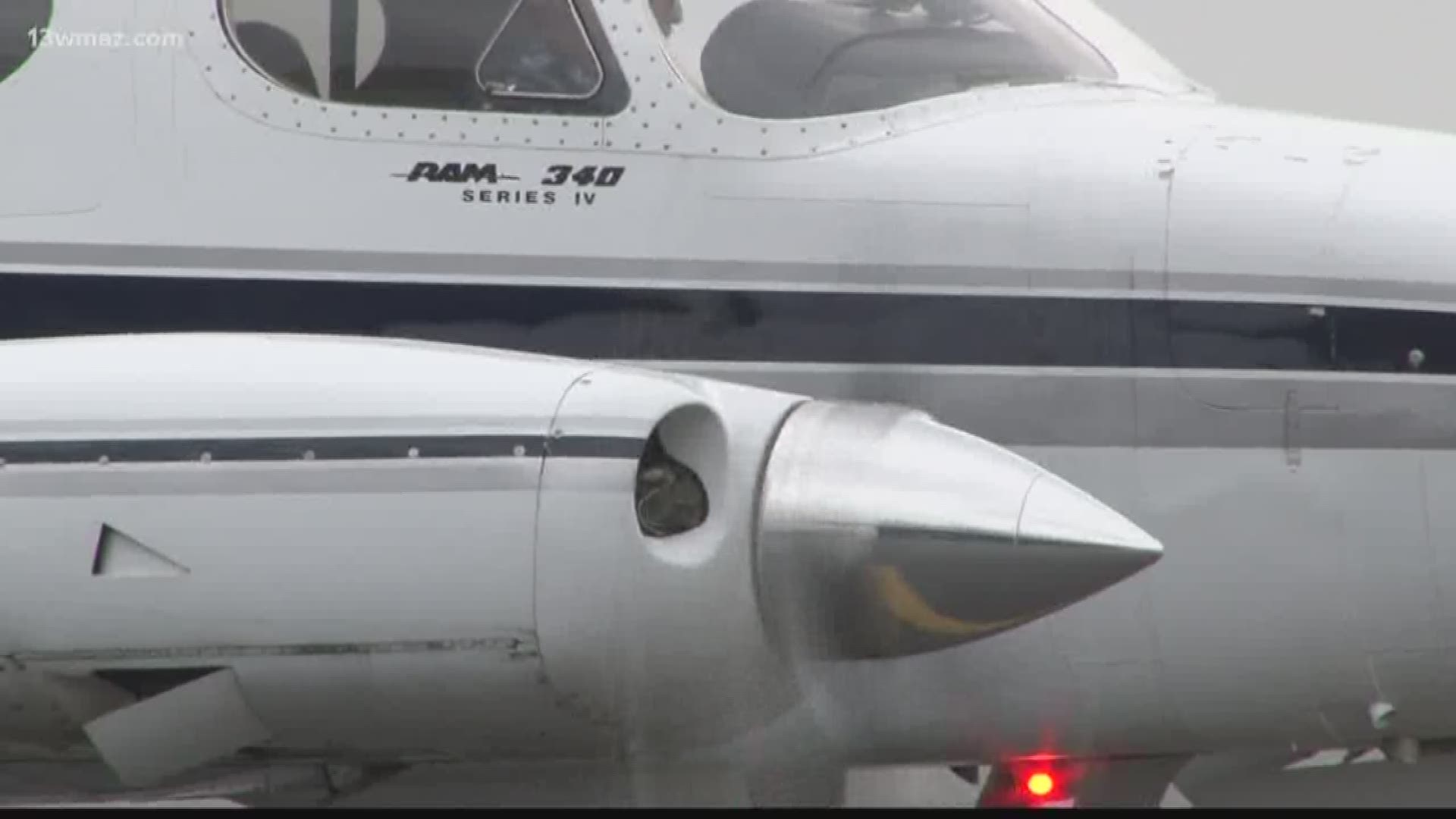 Some people are evacuating Florida ahead of the hurricane, but a few planes are seeking shelter too. The ramp space at Lowe Aviation is packed with almost 30 of the same kind of planes and more are on the way.