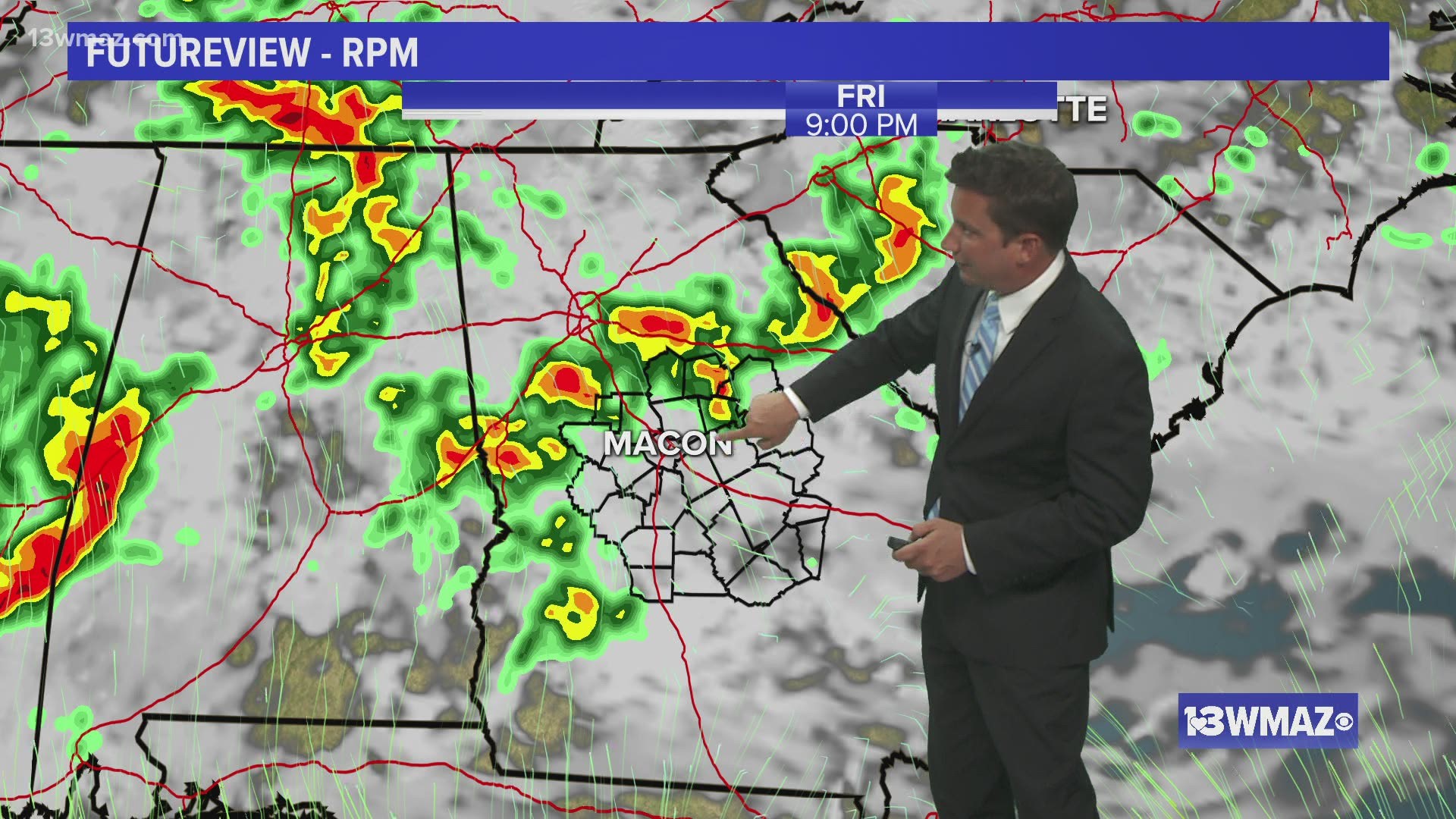 The rain may start around noon Thursday. Showers, storms possible Thursday and next few days | Central Georgia weather (April 8)