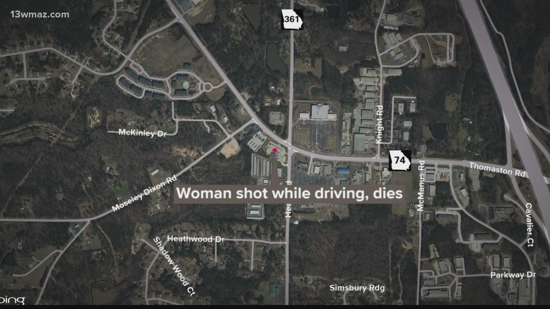 Jamaya Warner was shot while driving, and her 21-year-old passenger drove to the Circle K on Thomaston Road where she died.