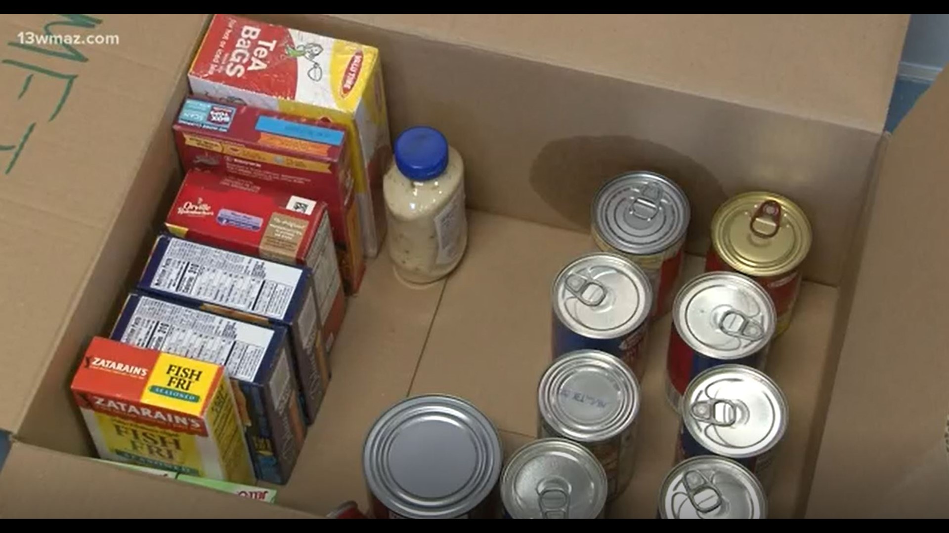 The youth are collecting goods and nonperishable items that will be donated to the Loaves & Fishes Ministry of Macon for the week of Thanksgiving.