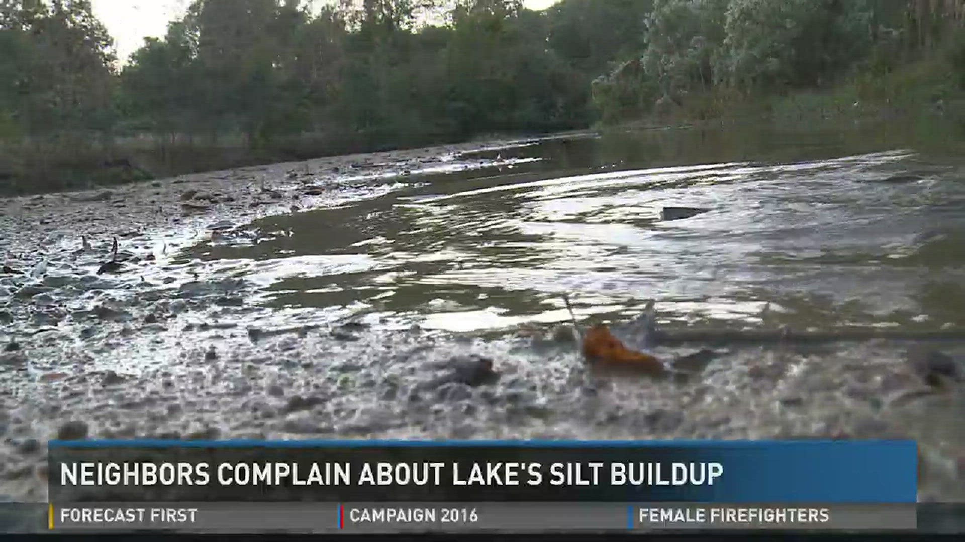 Neighbors complain about Lake Tobesofkee's silt buildup