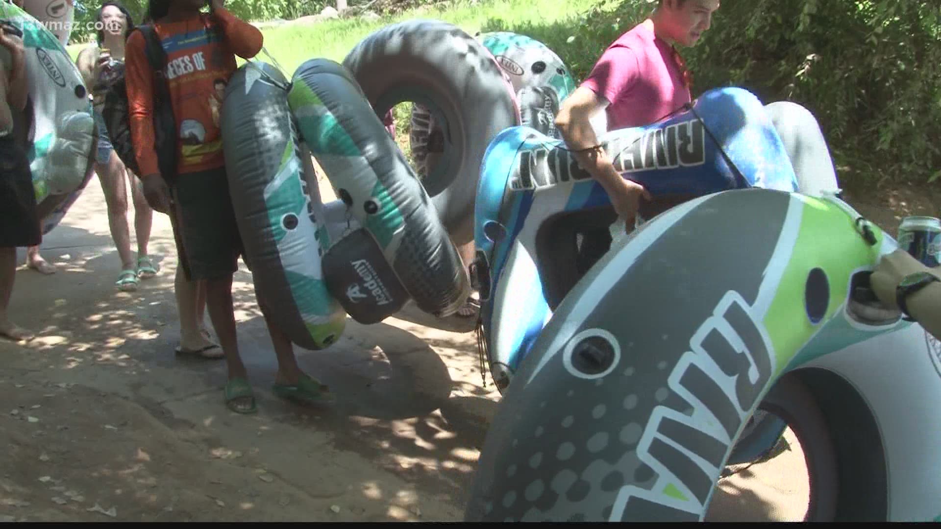 As hundreds gathered at the Ocmulgee River on Monday, organizers are urging them to prioritize their safety in the water