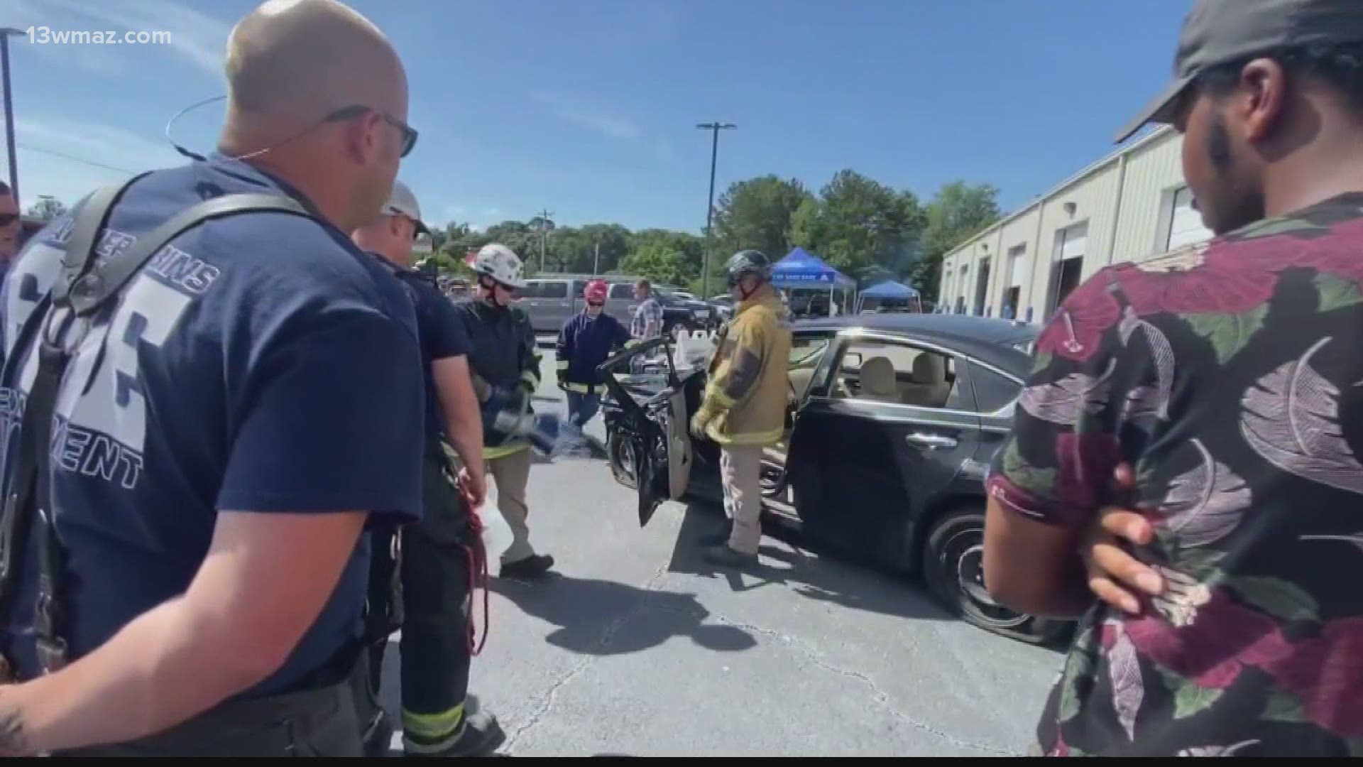 The event featured demonstrations on how to get someone out of a vehicle during an emergency.