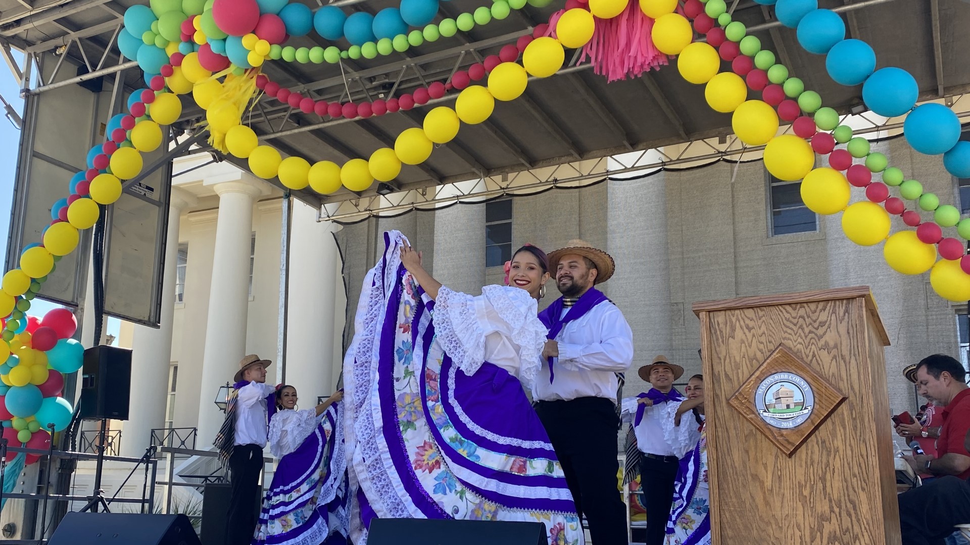 Lots of people got to try dishes from Mexico, Colombia, Venezuela and Cuba, and watch performances like dancers and folklore shows.