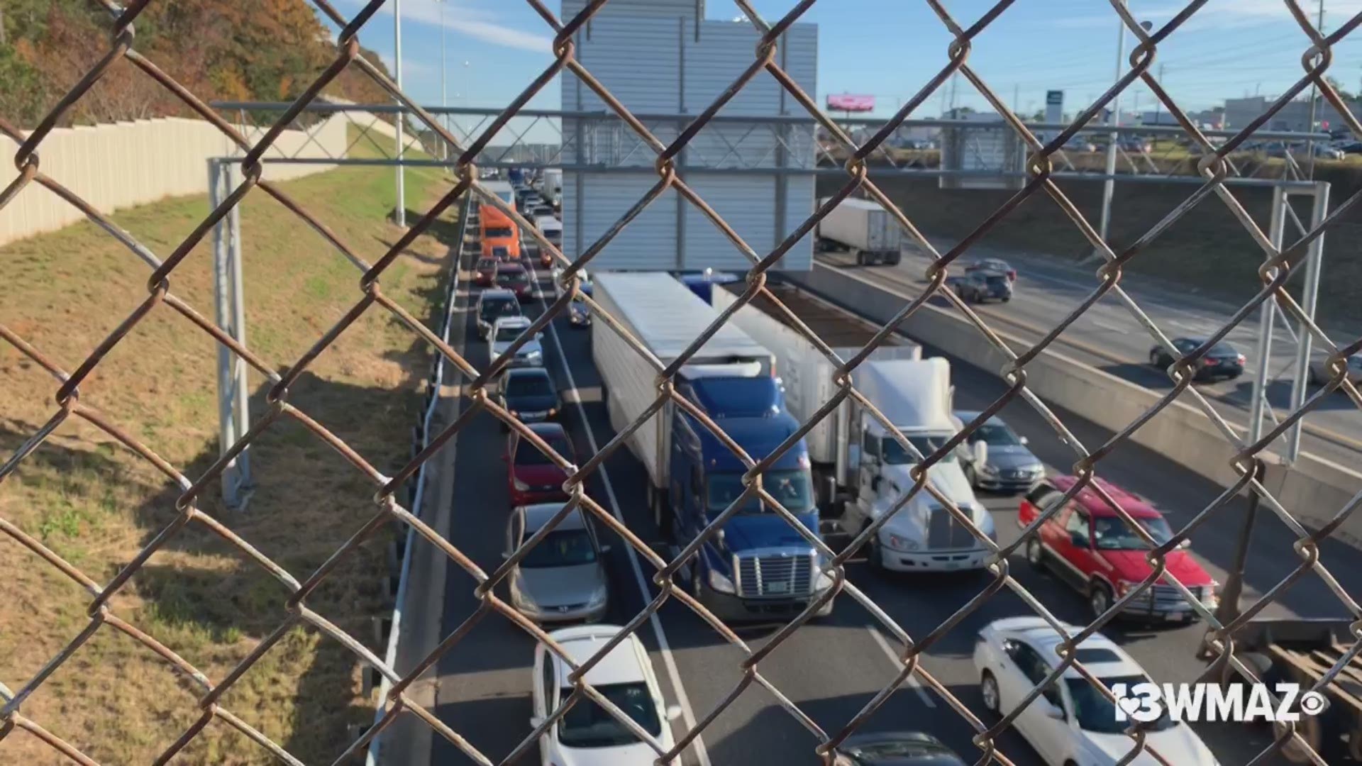 A semi-truck wreck has all lanes blocked on I-75N at the Pierce Avenue exit