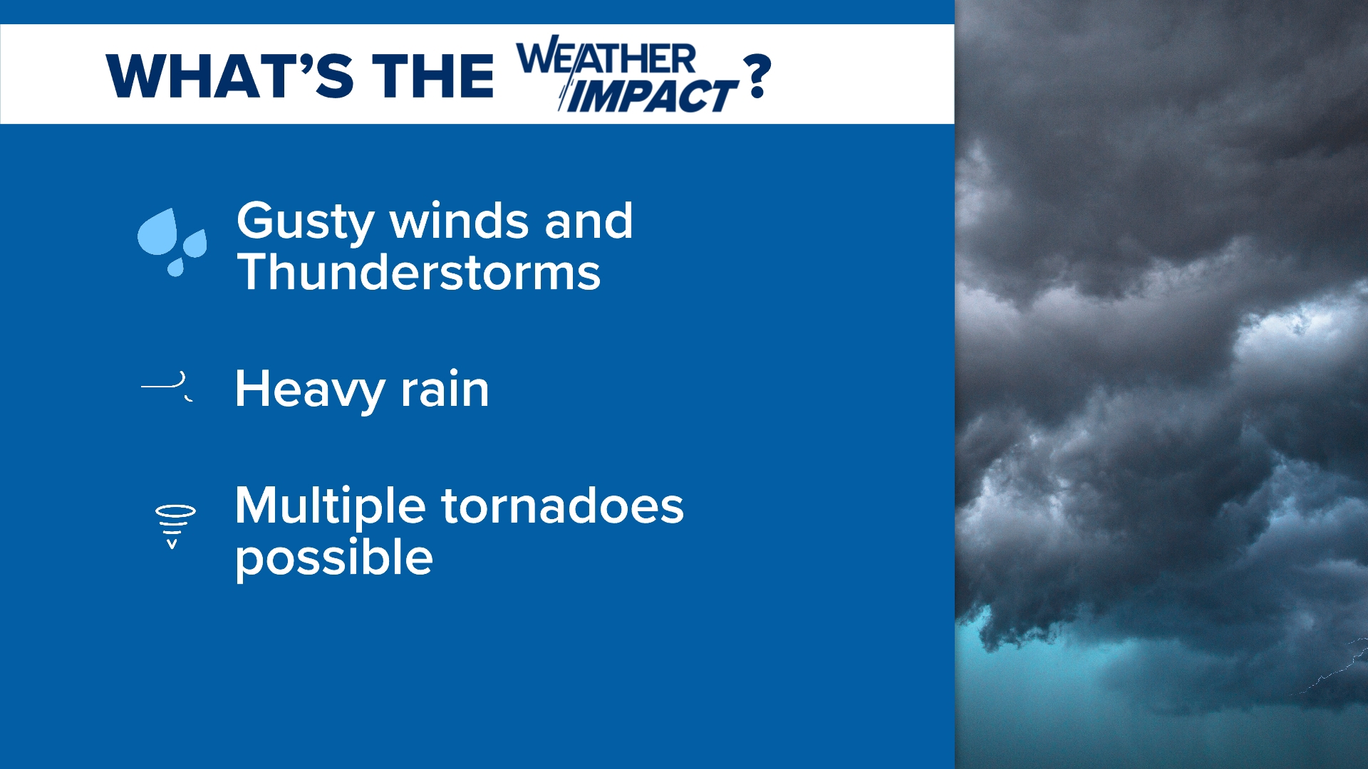 Weather Impact Alert | Strong storms with severe weather potential ...
