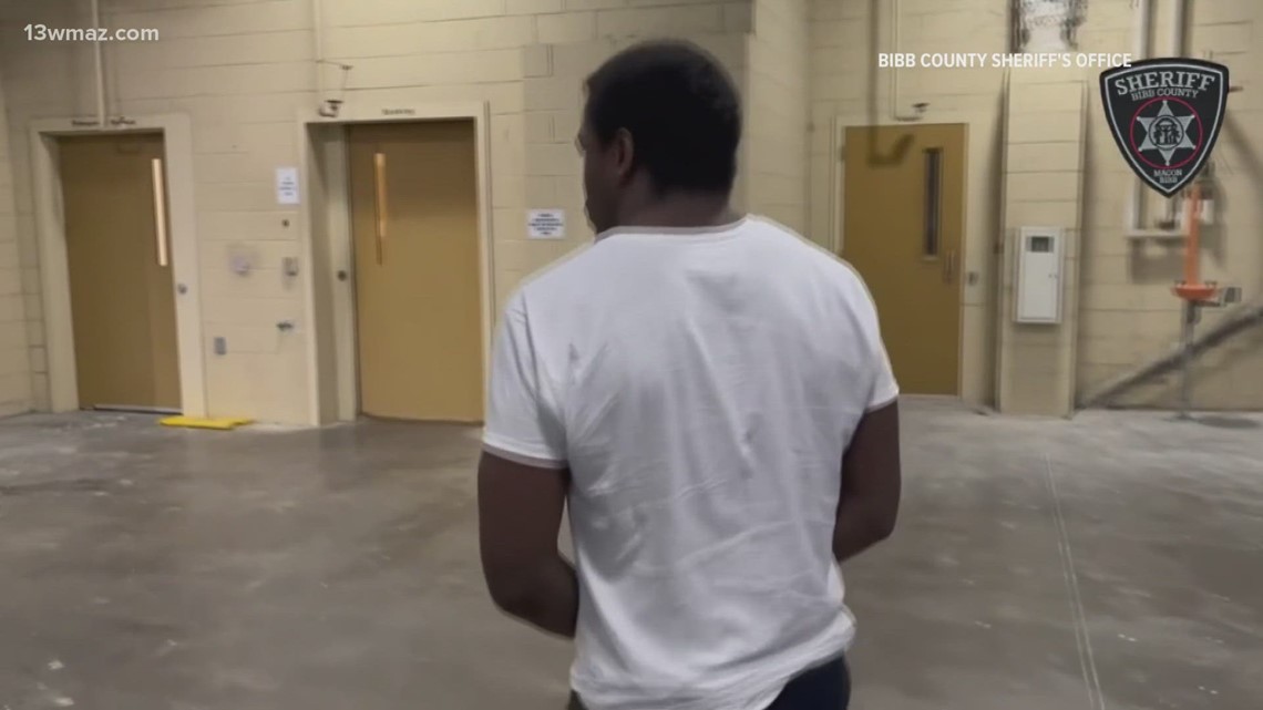 Captured Bibb County Jail escapee brought back to the Bibb County jail ...