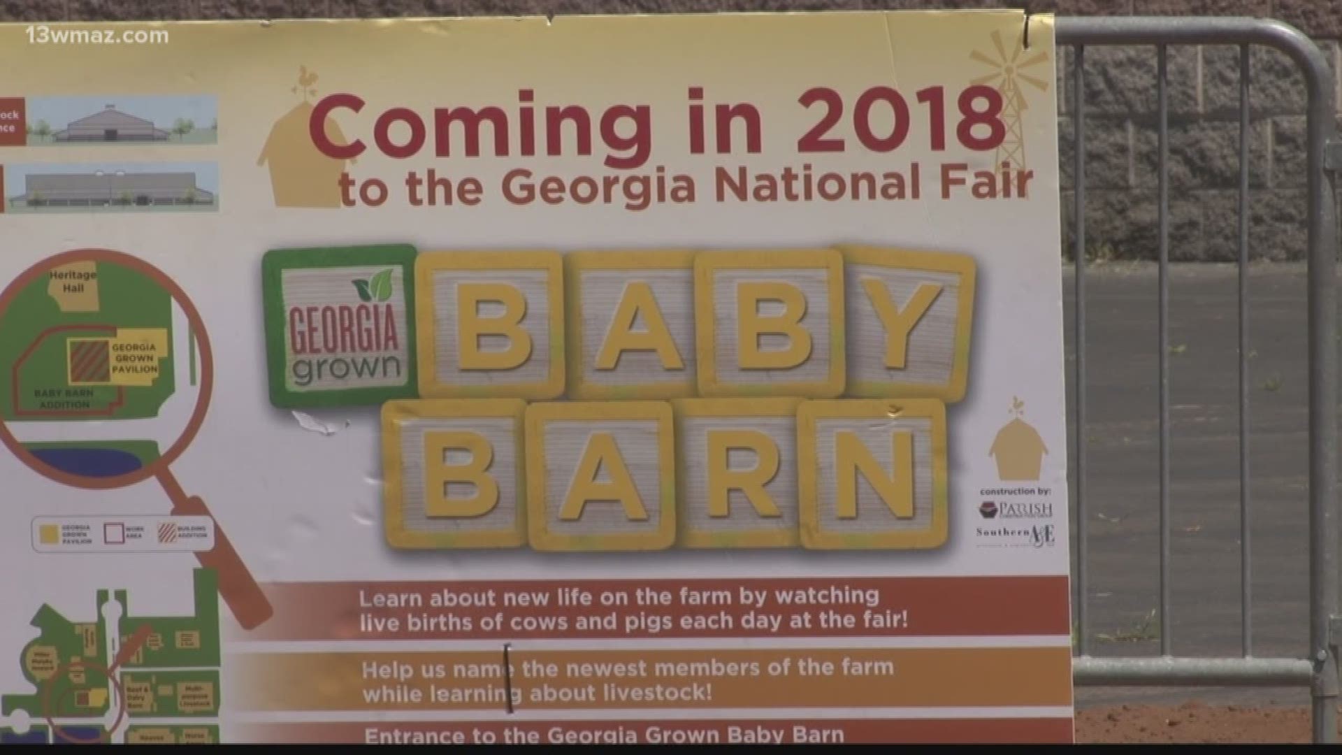 The Georgia National Fair Board along with the Georgia Department of Agriculture broke ground Wednesday for their new Baby Barn.