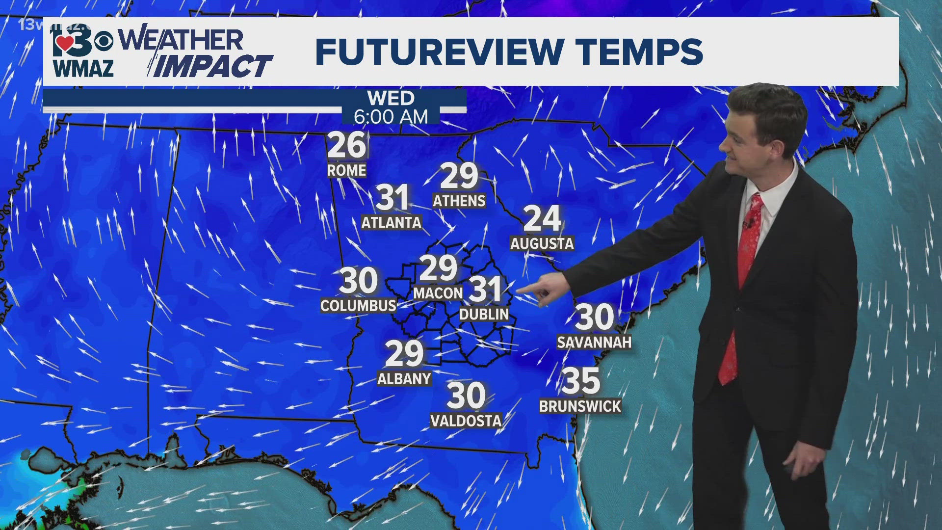 Mornings will start off at or below-freezing temperature while afternoons will still run below average in the 50s.