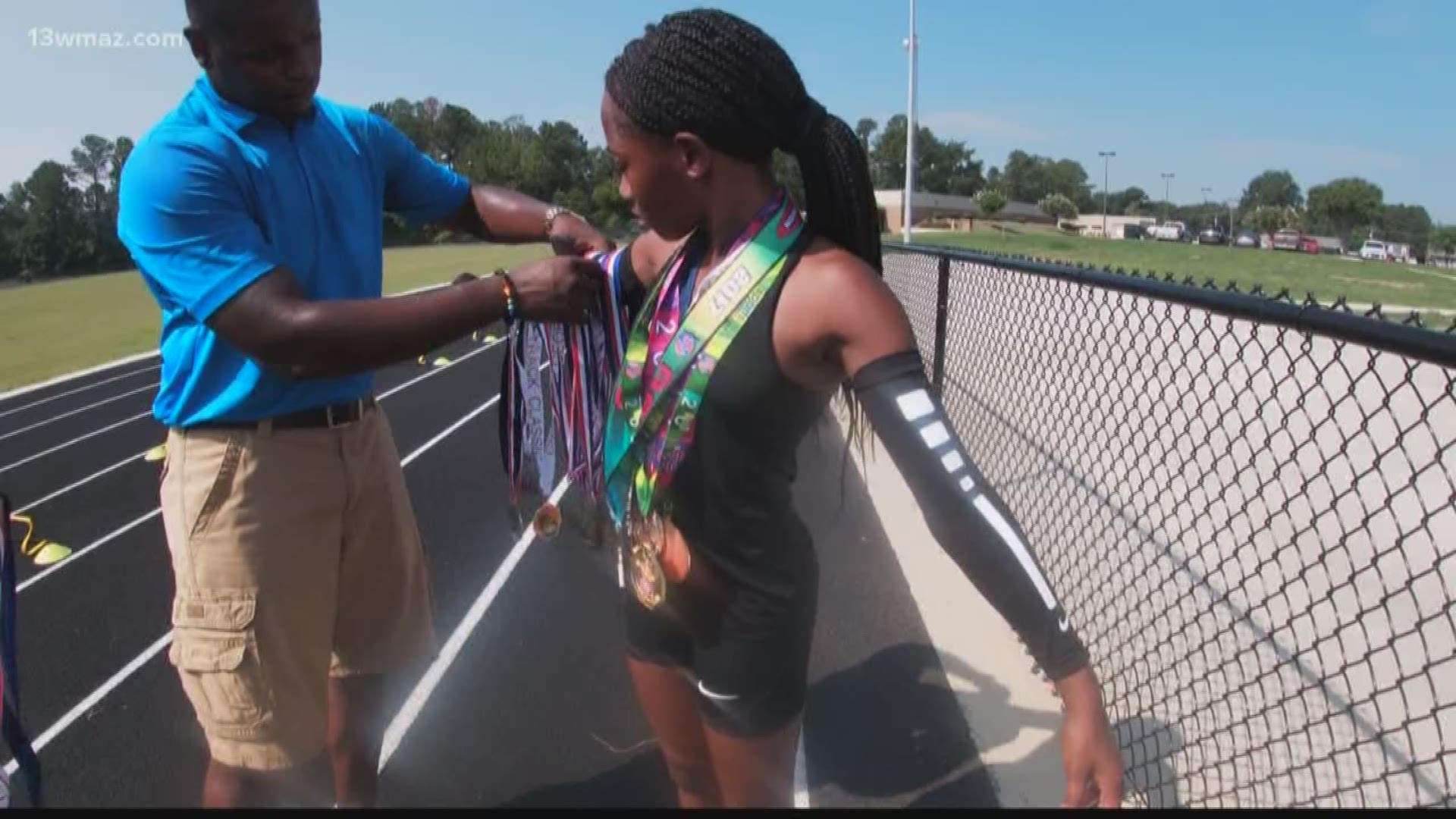 At just 10-years-old Adrianna Haynes already has 46 track medals and is ranked in the top five in the nation for her age group. She just competed in the Junior Olympics in North Carolina.