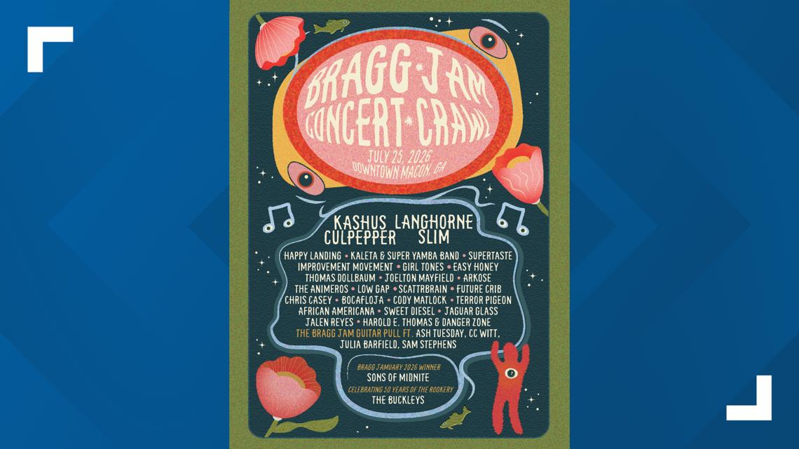2026 Bragg Jam Concert Crawl lineup announced. Find out who's performing