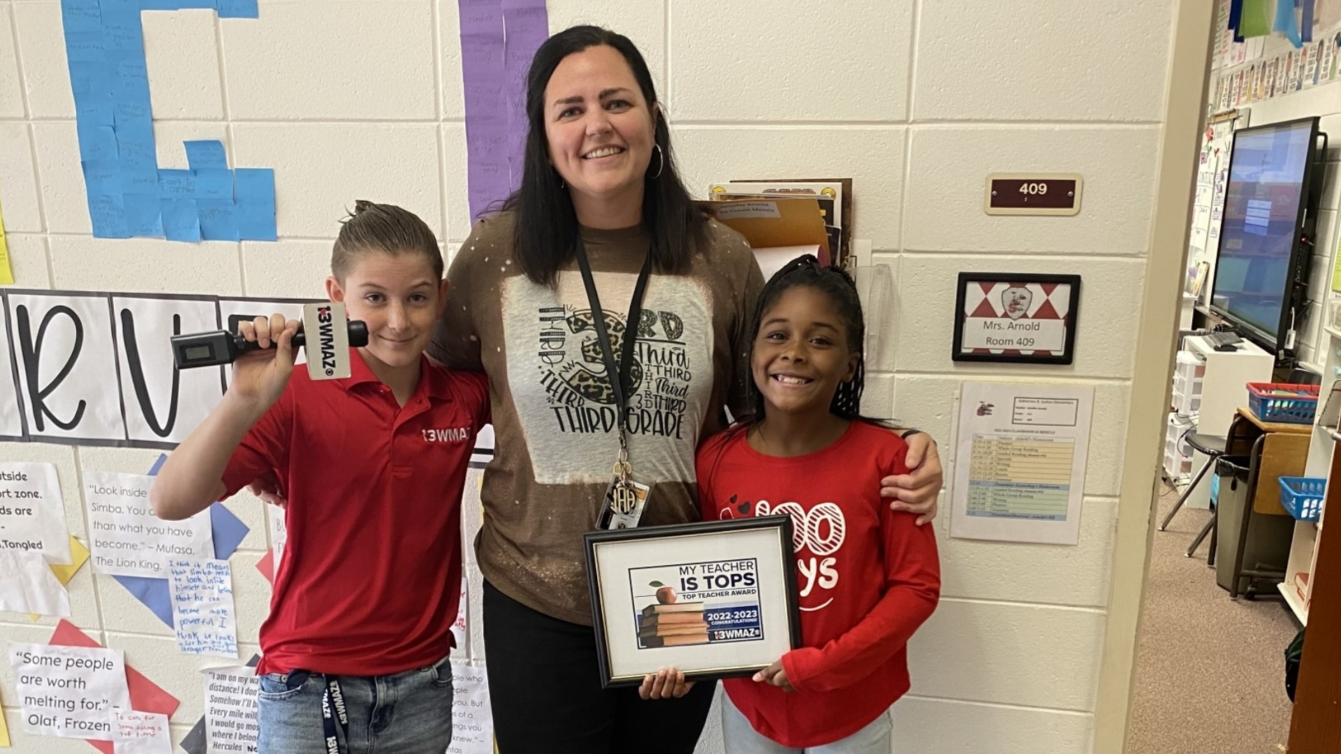 Monroe County's top teacher is showing her knights how to take reading to new heights.