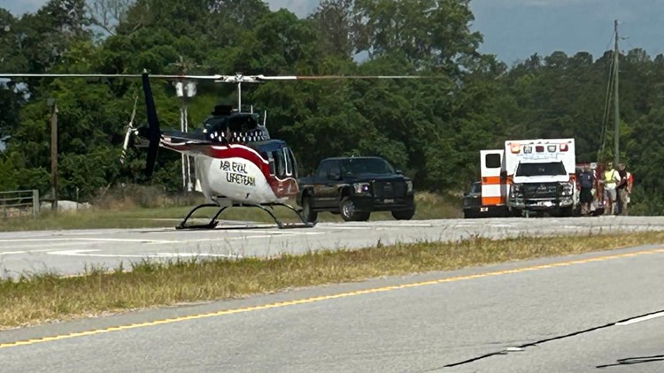 Man airlifted to Macon after tree fell on him in Washington County