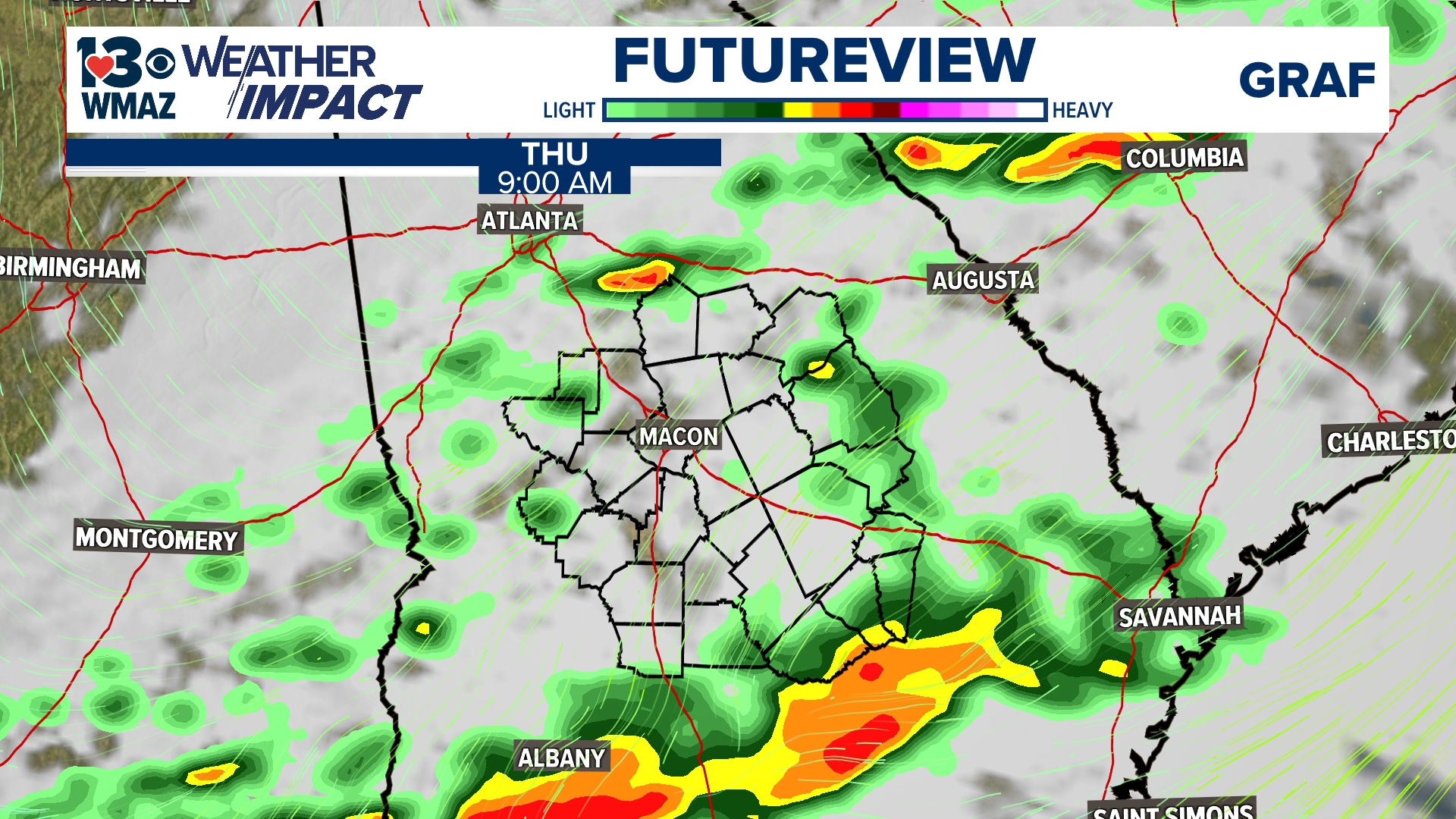 Weather Impact Alert | Heavy showers and storms will move in overnight ...