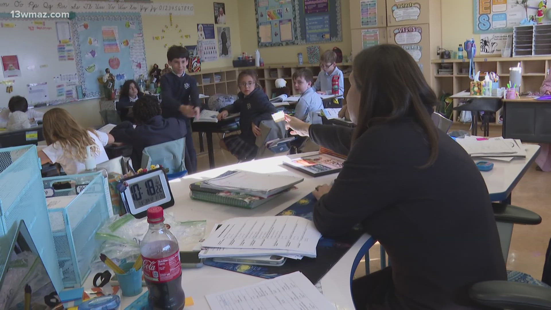 Ms. Vorse teaches math and science to 3rd graders at St. Joseph's Catholic School