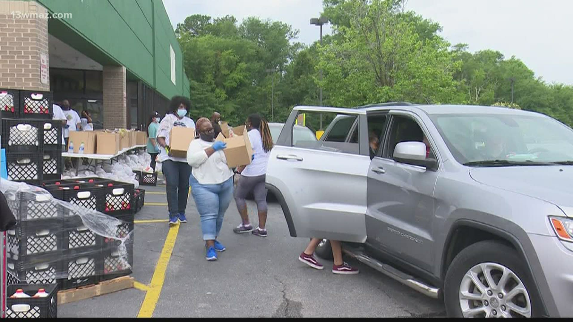 The food drive was one of the largest the area has seen.