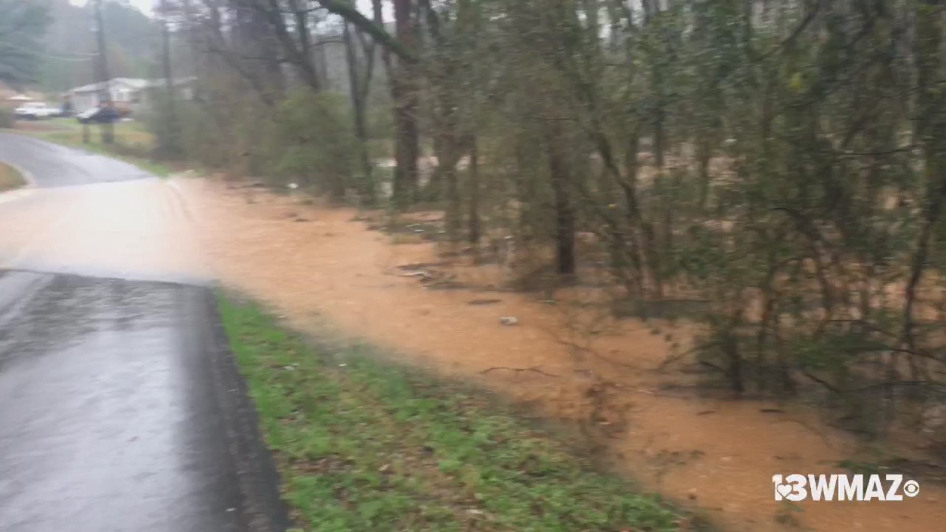 Heavy rainfall caused flooding on Thursday afternoon.