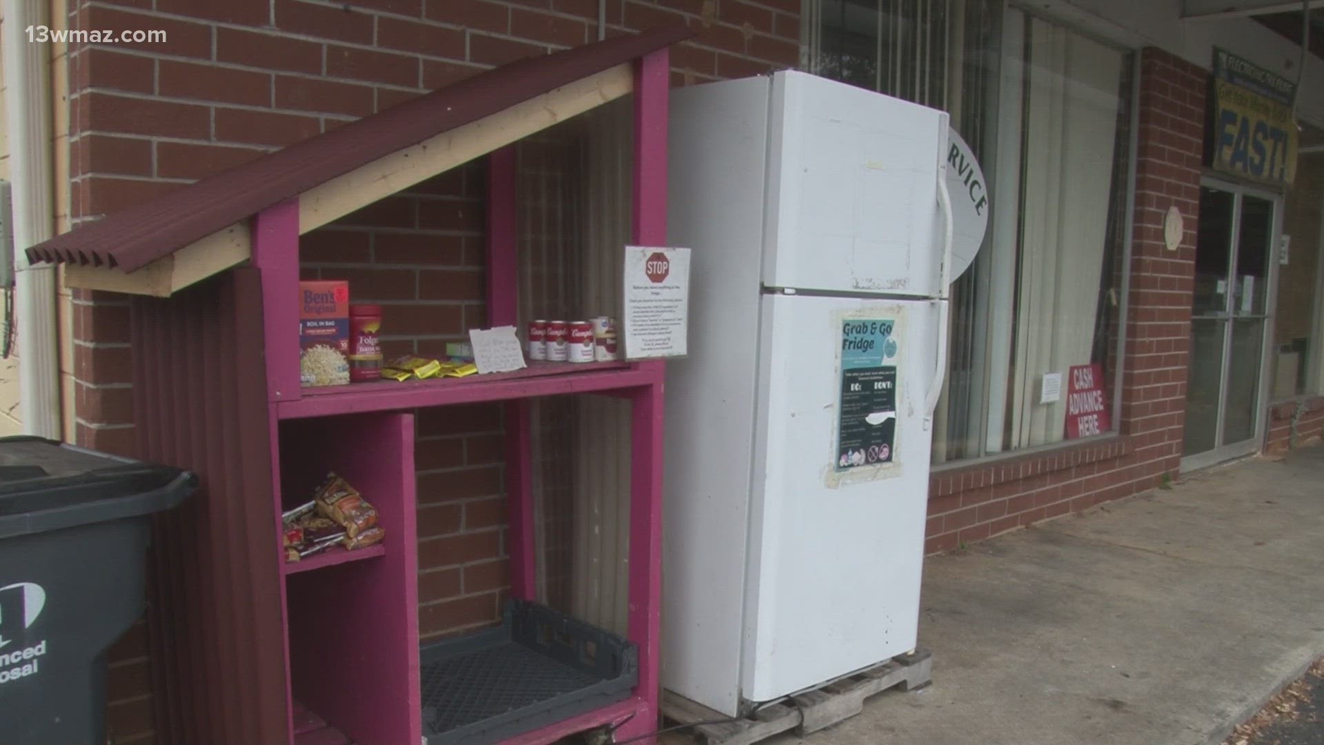 The Milly Free Fridge helps those in need of food with free meals.