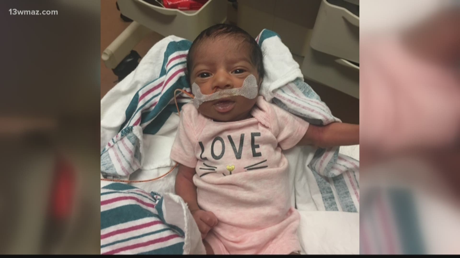 After Aubrey Henderson was born more than three weeks premature, parents Quishawna and Antoan decided they wanted to give back to other preemie babies.