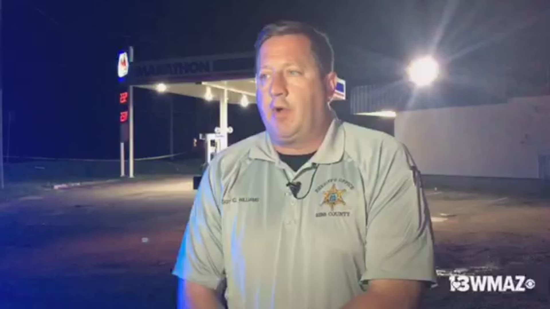 Sgt. Clay Williams with the Bibb County Sheriff's Office says one person was shot at the Marathon Gas Station at the corner of Irwinton Road and Jeffersonville Road.