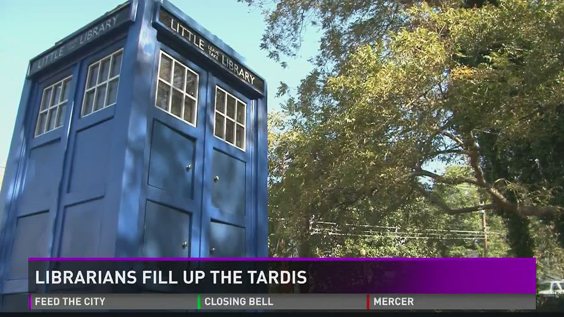 Librarians fill up the Tardis