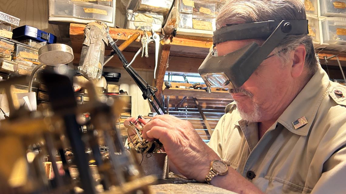 Byron clockmaker still repairing older clocks in Central