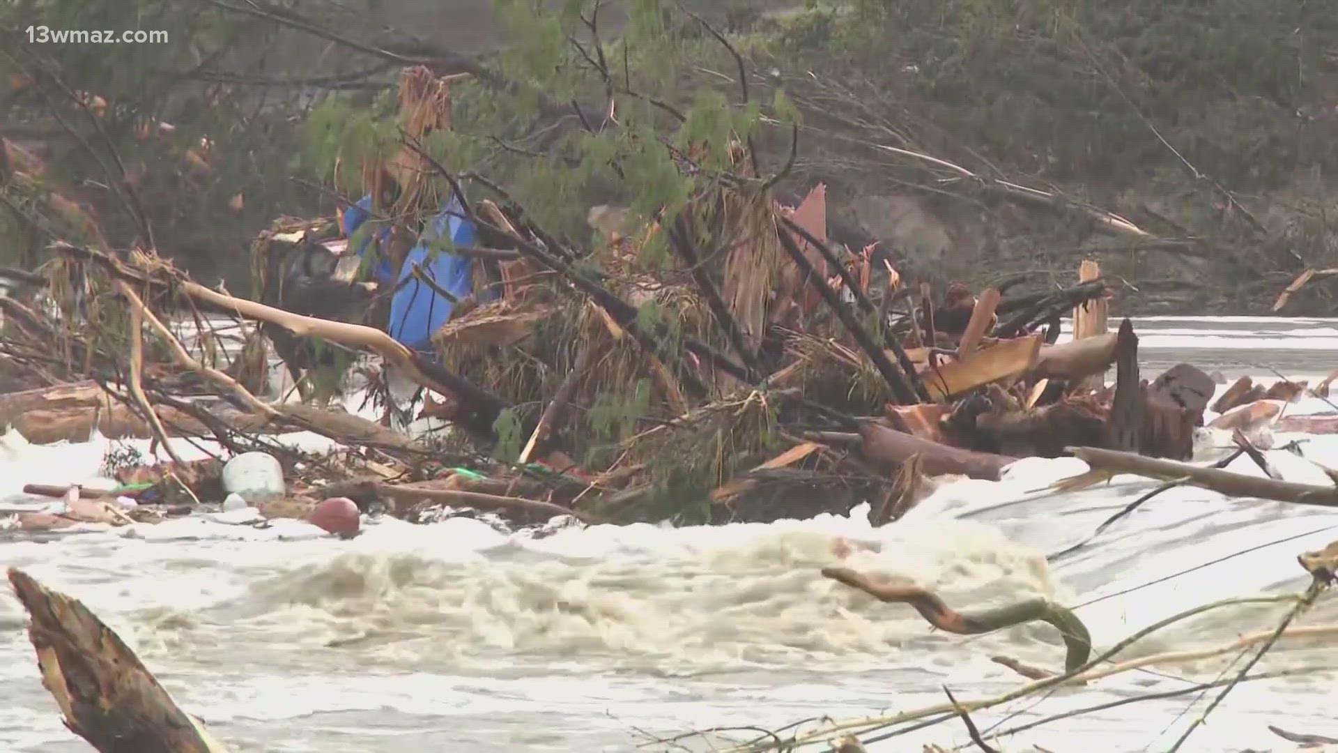 The destructive force of the fast-rising waters just before dawn Friday washed out homes and swept away vehicles. 