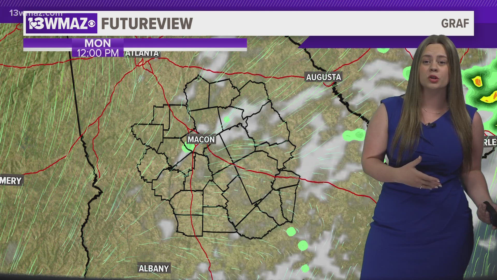 Meteorologist Ansley Parker provides an update for the weather in the upcoming week.