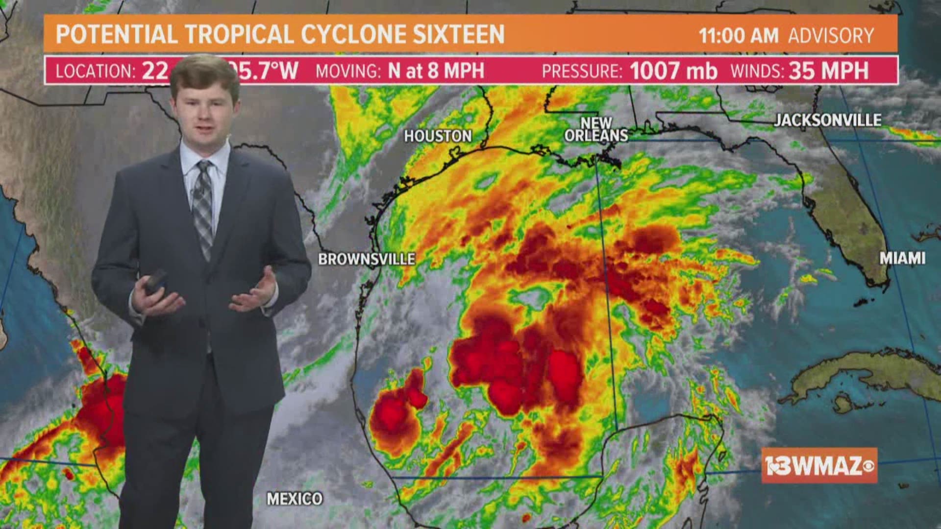Potential Tropical Cyclone 16 is moving through the Gulf. Here’s the latest radars, models, tracks, and forecast for Georgia from Meteorologist Austin Chaney.