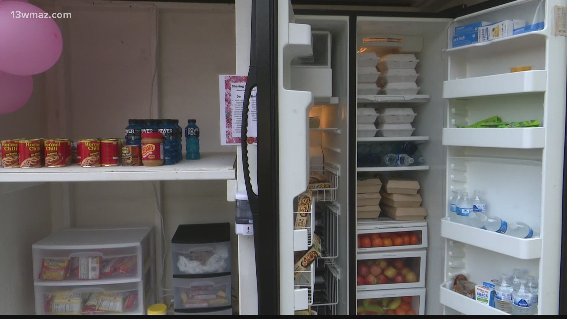 The Macon Community Fridge is at Steward AME Chapel Church on Forsyth Street.