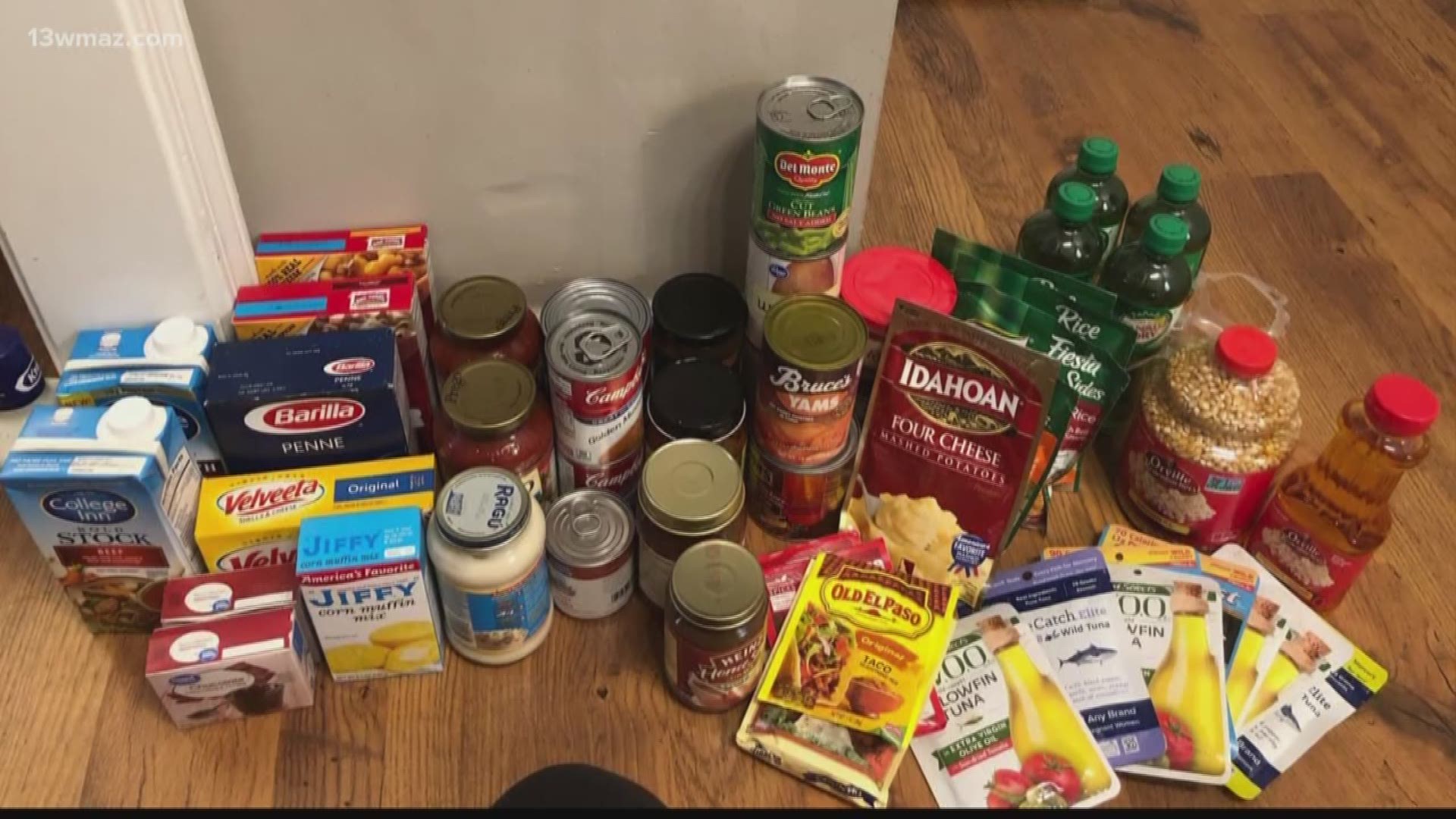 While doing some spring cleaning, Holly Beard's daughter asked if they could give some of their food to someone in need.