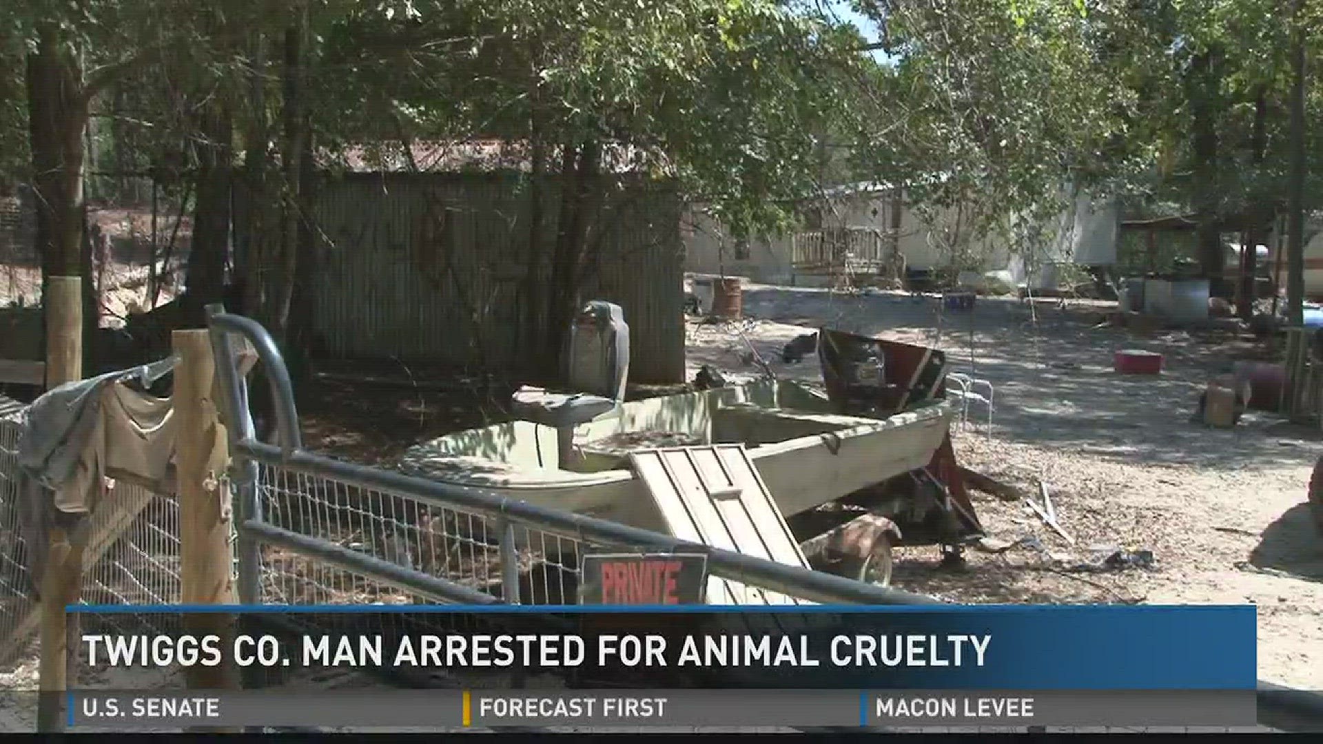 Twiggs man arrested for animal cruelty